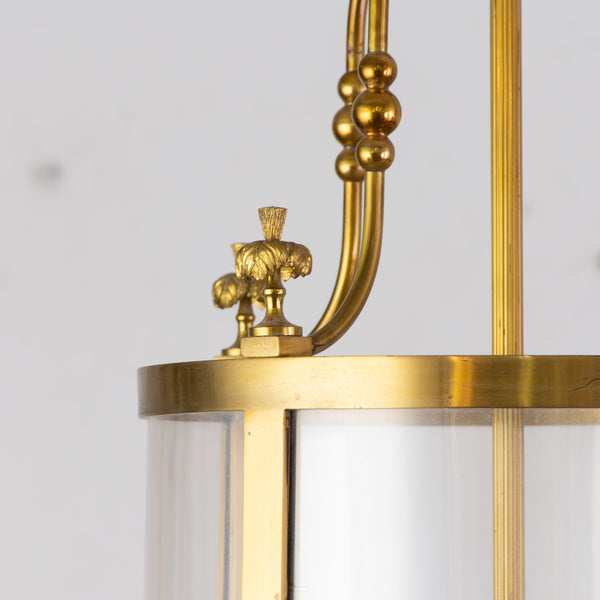A Small Regency Style Bronze Lantern