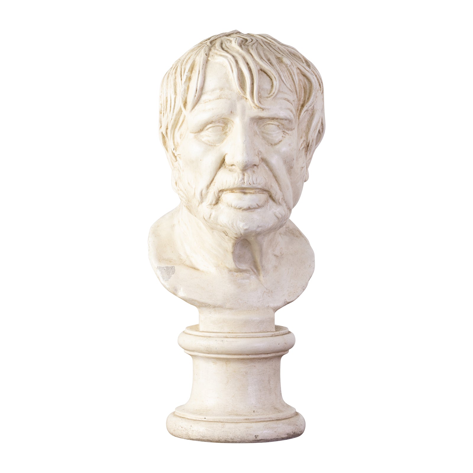 A 20th Century Plaster Bust of Seneca