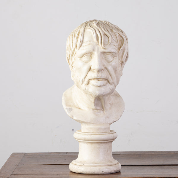 A 20th Century Plaster Bust of Seneca