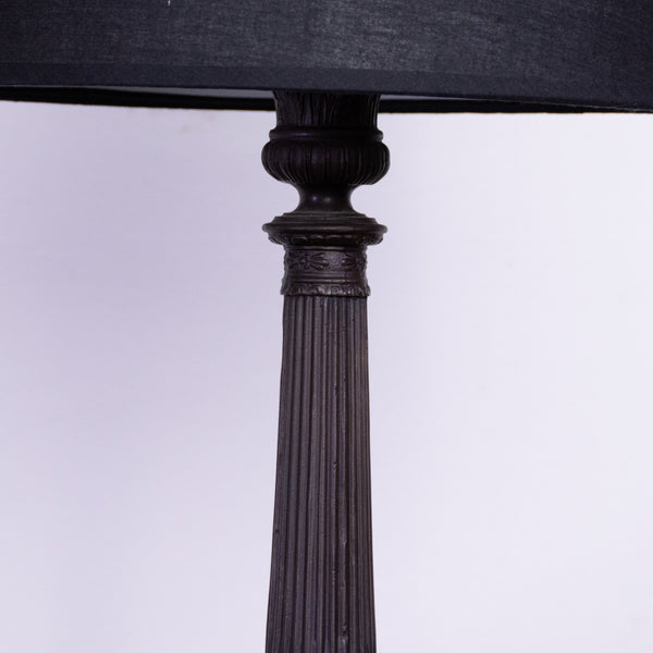 Pair of French Empire Style Bronze Table Lamps