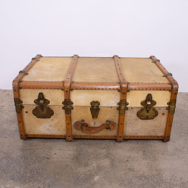 Early 20th Century Vellum Suitcase