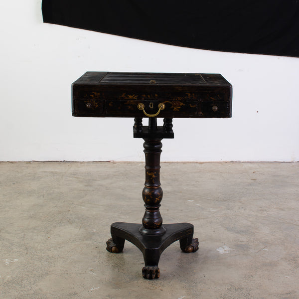 A 19th Century Chinoiserie Lacquered Games Table