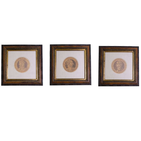 Set of three classical Prints of Roman Emperors