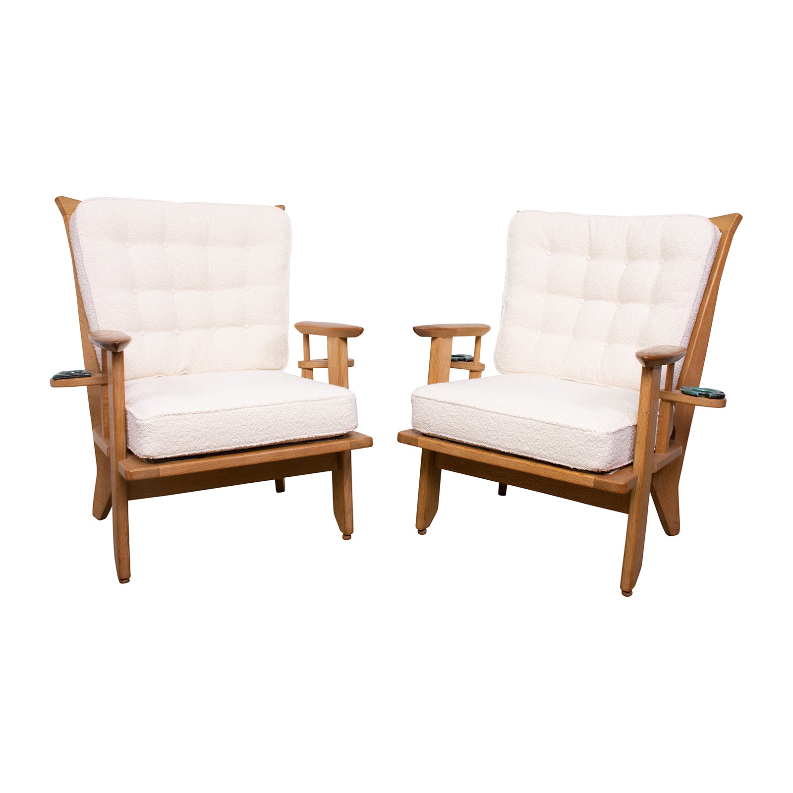 Pair of Guillerme et Chambron Armchairs