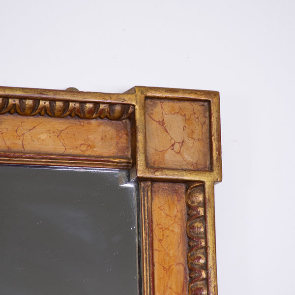 A large gilded and Marbilsed Neo-Classical  Pier Mirror