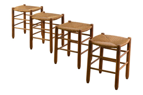 Set of Four Stools in The Tase of Charlotte Perridand
