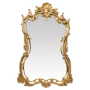 Italian Rococo Giltwood Mirror,