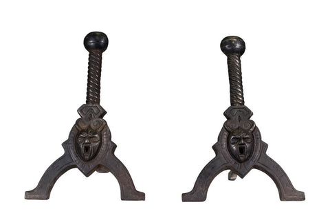 Pair of Medievil Style Andirons
