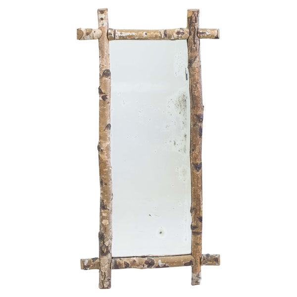 French 1940s Birch Wood Framed Mirrors 