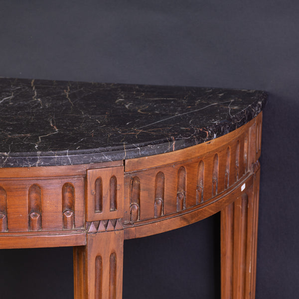 Louis XVI Style Demi Lune Console Table