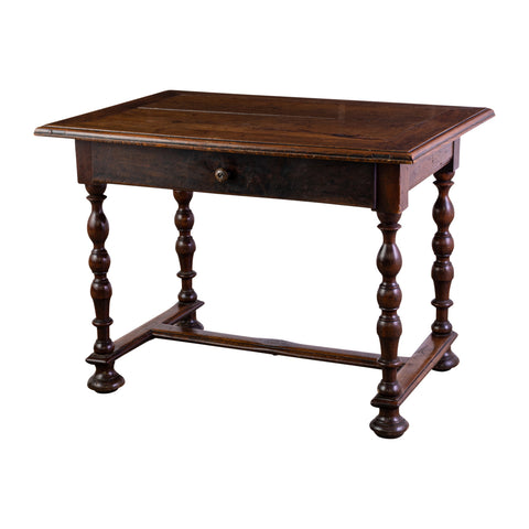 Louis XIII Oak Side Table with Bobbin reel  Legs