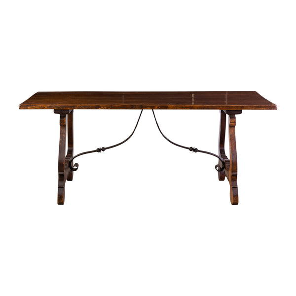 Early 20th Century Spanish Oak Trestle Table