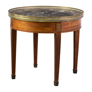 Louis XVI Bouillotte Table with Marble Top