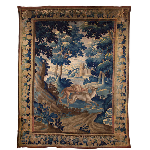18th Century Flemish "Verdure" Tapestry