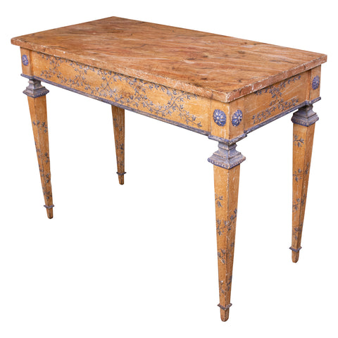 Louis XVI Style Painted Console Table