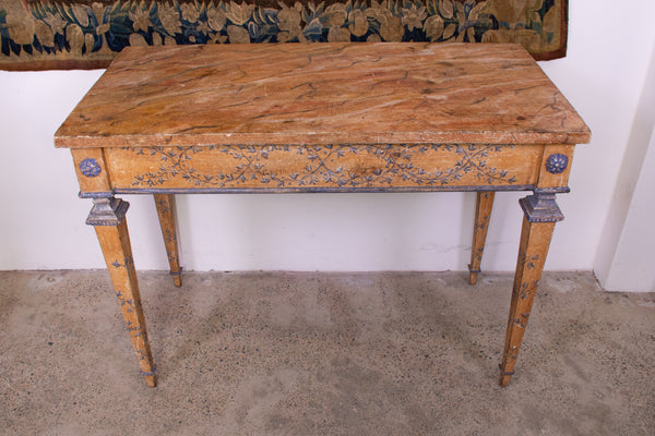 Louis XVI Style Painted Console Table
