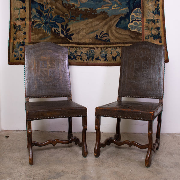 Pair of 19th century Os de Mouton Side Chairs