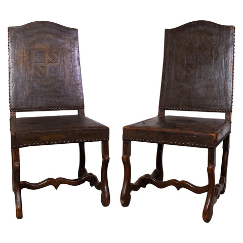 Pair of 19th century Os de Mouton Side Chairs