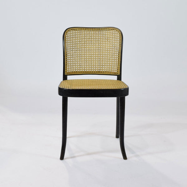 A set of 6 Mid-Century Ebonised Bentwood Chairs by Ligna