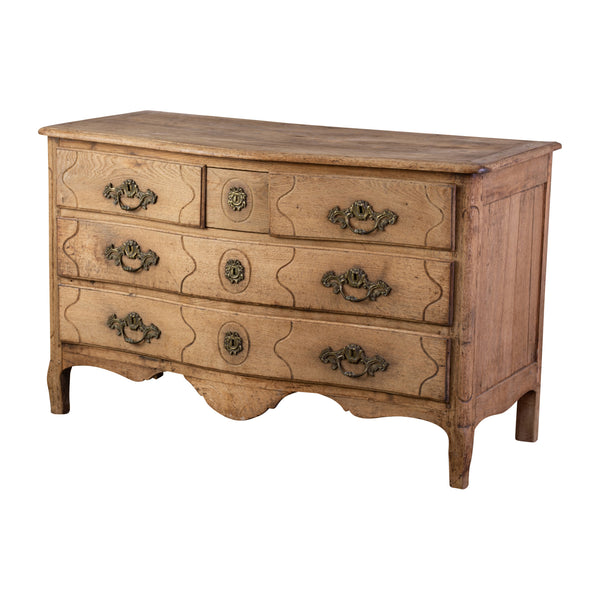 A Louis XIV Style Bleached Commode