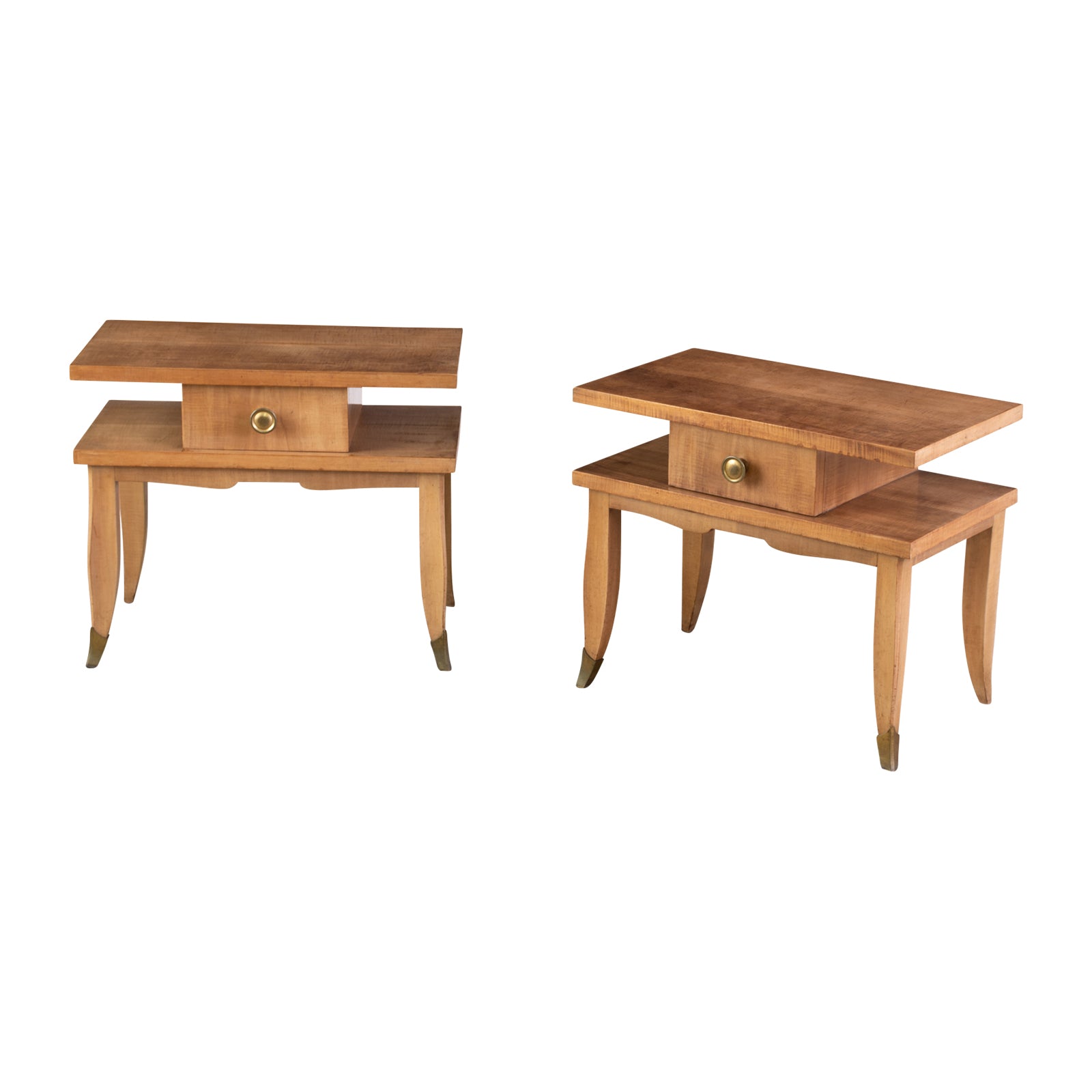 Pair of Italian Bedside Tables in the manner of Andre Arbus