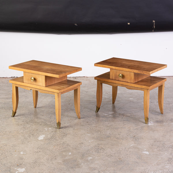 Pair of Italian Bedside Tables in the manner of Andre Arbus