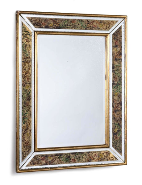 Italian Verre Eglomisé Mirror