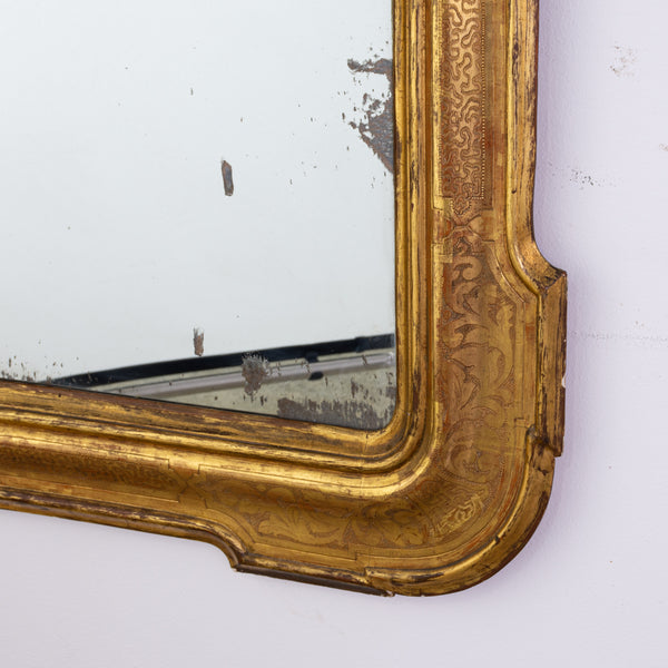19th Century Piedmont Giltwood Mirror
