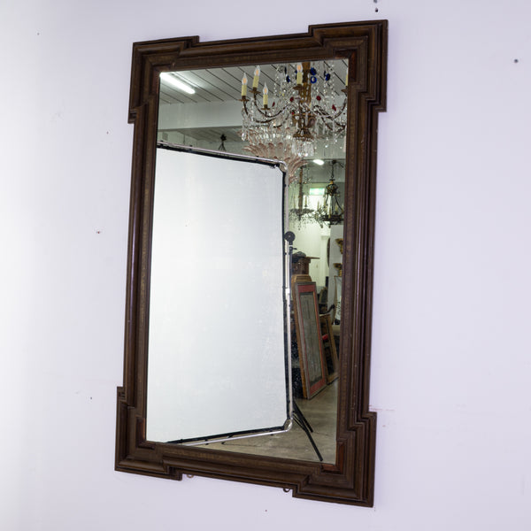 19th Century Spanish Mirror with Cantered Edges