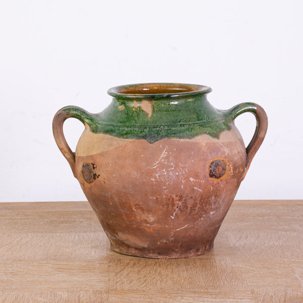 Antique Green Glazed Confit Pot