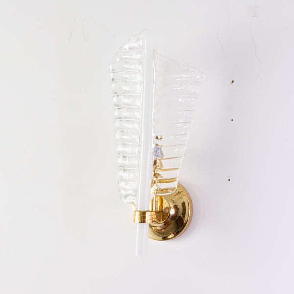 A Pair of Barovier and Toso Murano Wall Sconces