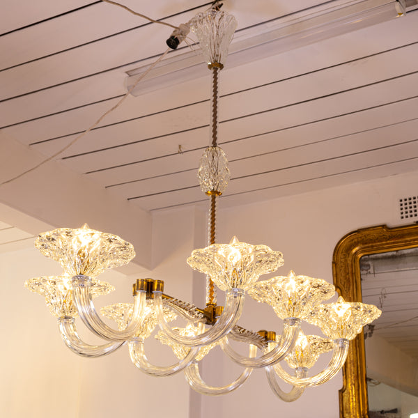 1940s Murano Chandelier Attributed to Barovier
