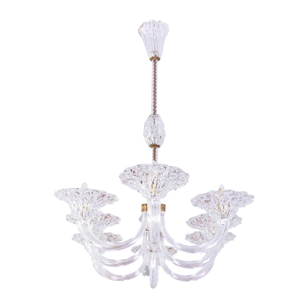 1940s Murano Chandelier Attributed to Barovier