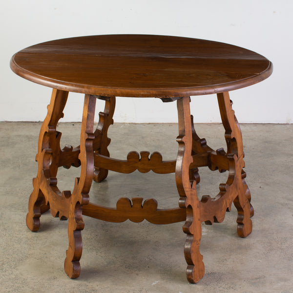 Pair of Demi Lune Walnut Fratino Tables