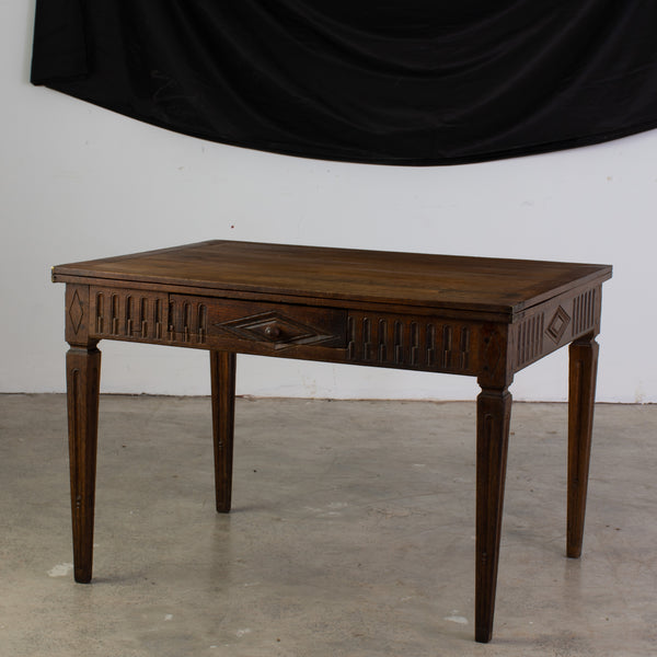 Late 19th Century Neo Classic Side Table in Oak