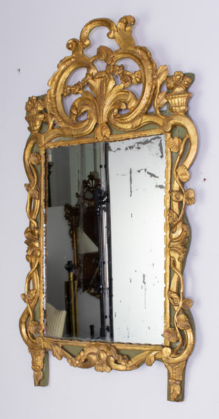 A Louis XV Rococo Giltwood Mirror
