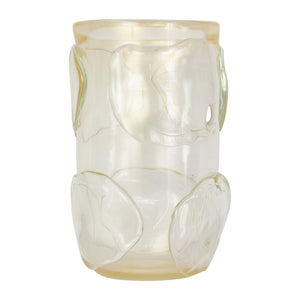 Avventurina Murano Glass Vase with applied organic circles