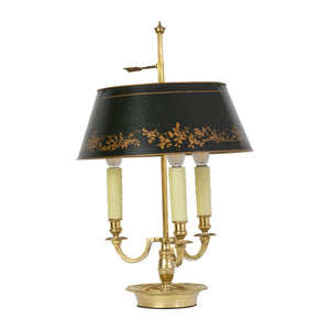 French Brass Bouillotte Lamp