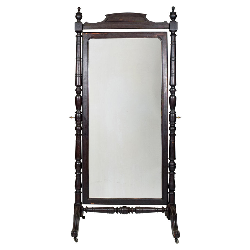 Large Antique French Cheval Mirror,