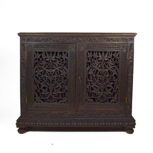 An Anglo Indian  carved hardwood Cabinet