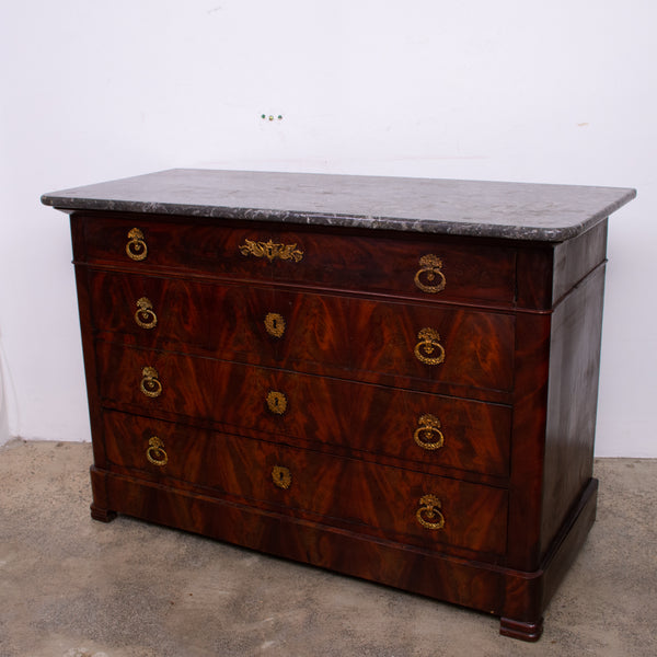 Antique French Louis Phillipe Mahogany Commode