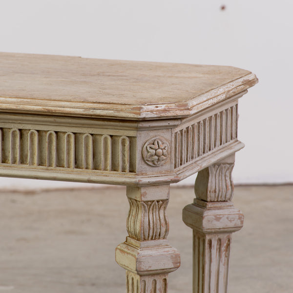 A Louis XVI Style Painted Side Table