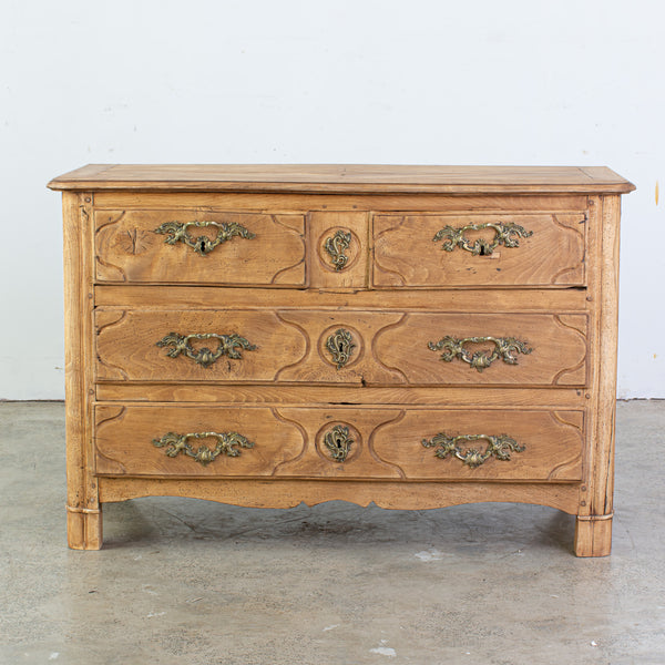 A Bleached Provinical Cherrywood Commode