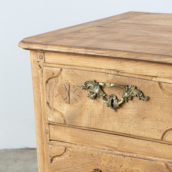 A Bleached Provinical Cherrywood Commode