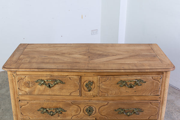 A Bleached Provinical Cherrywood Commode