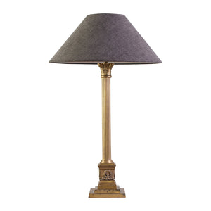 Bronze Corinthian Column Table Lamp