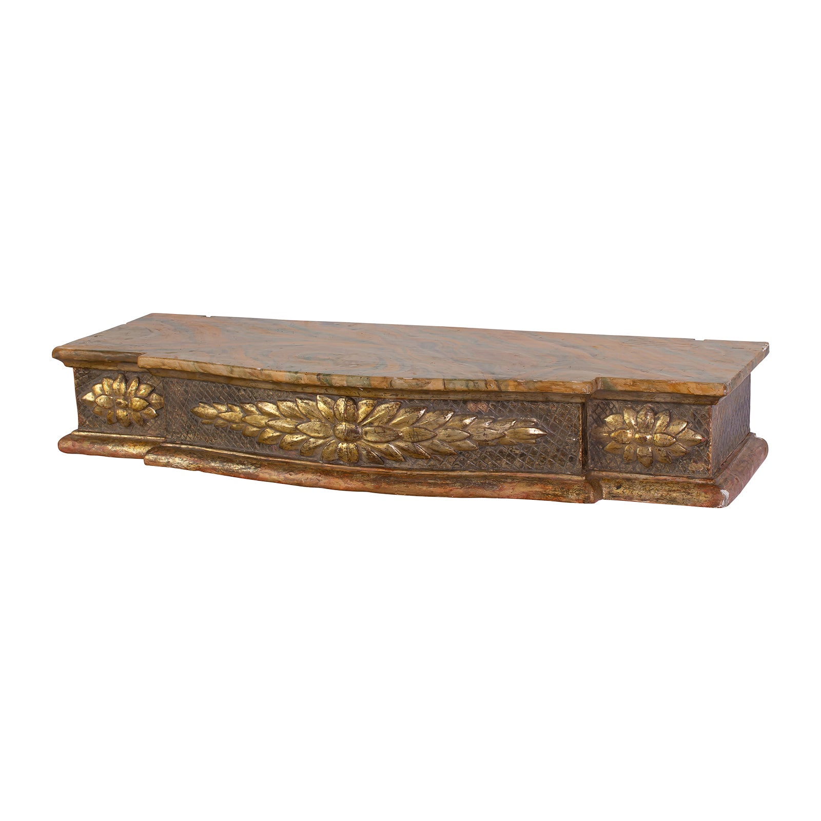 A Faux Marble Neo-Classical Wall Console