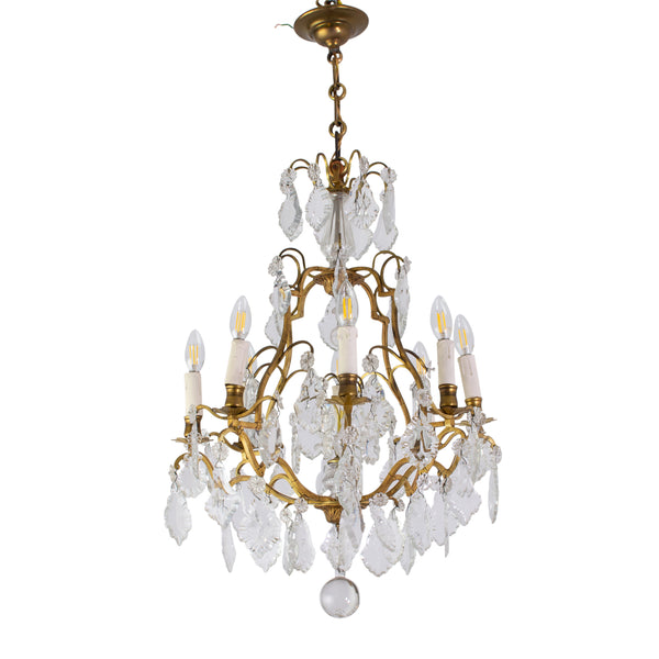 Early 20th Century French Gilt Bronze Chandelier