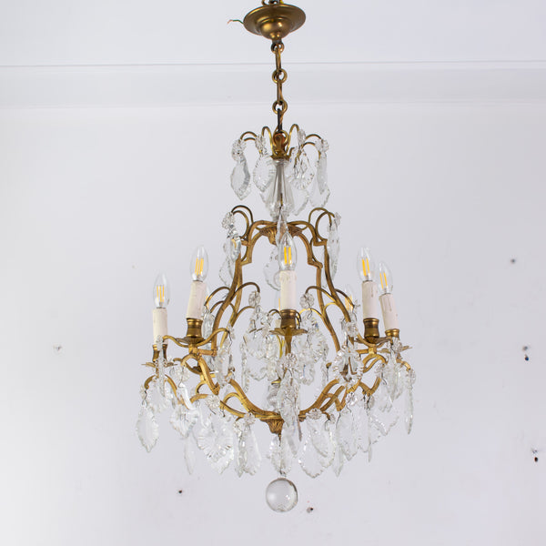 Early 20th Century French Gilt Bronze Chandelier