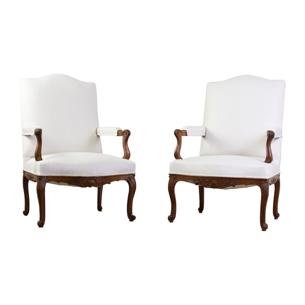 A Pair of Regence Style Armchairs